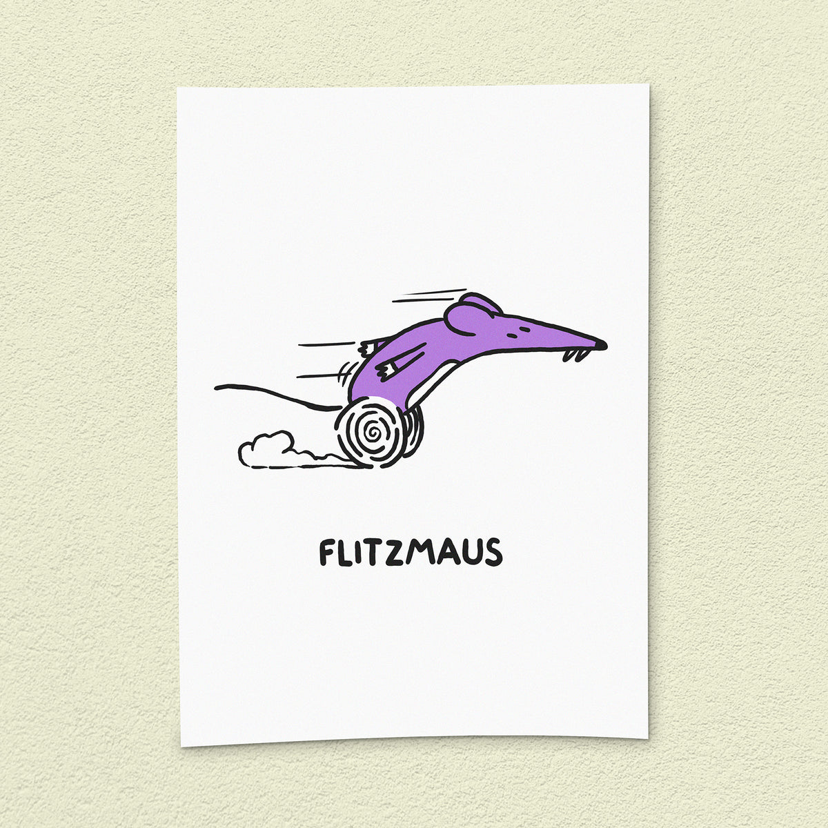 Kunstdruck "Flitzmaus"