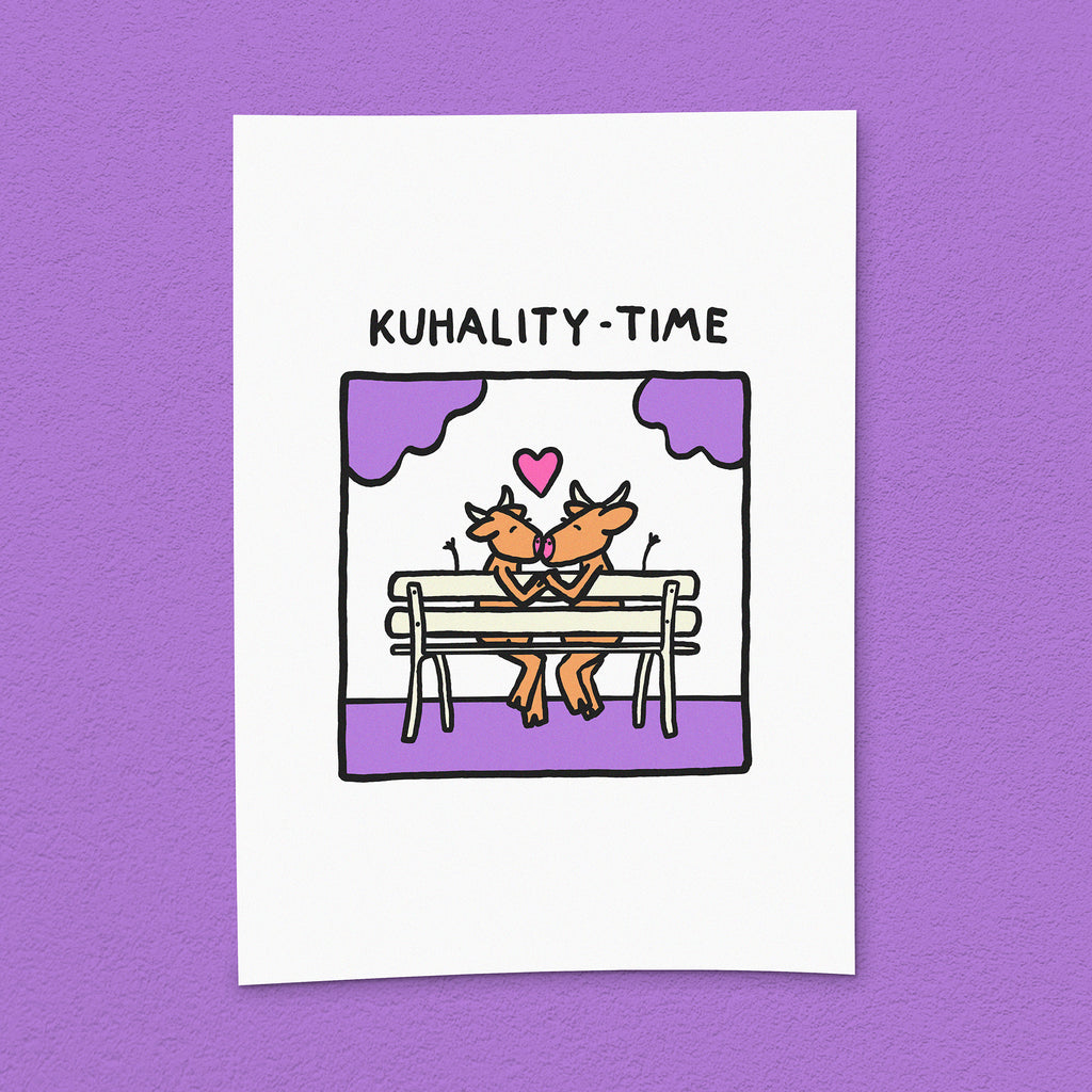 Kunstdruck "Kuhality Time"