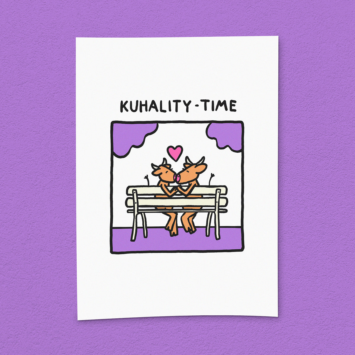 Kunstdruck "Kuhality Time"