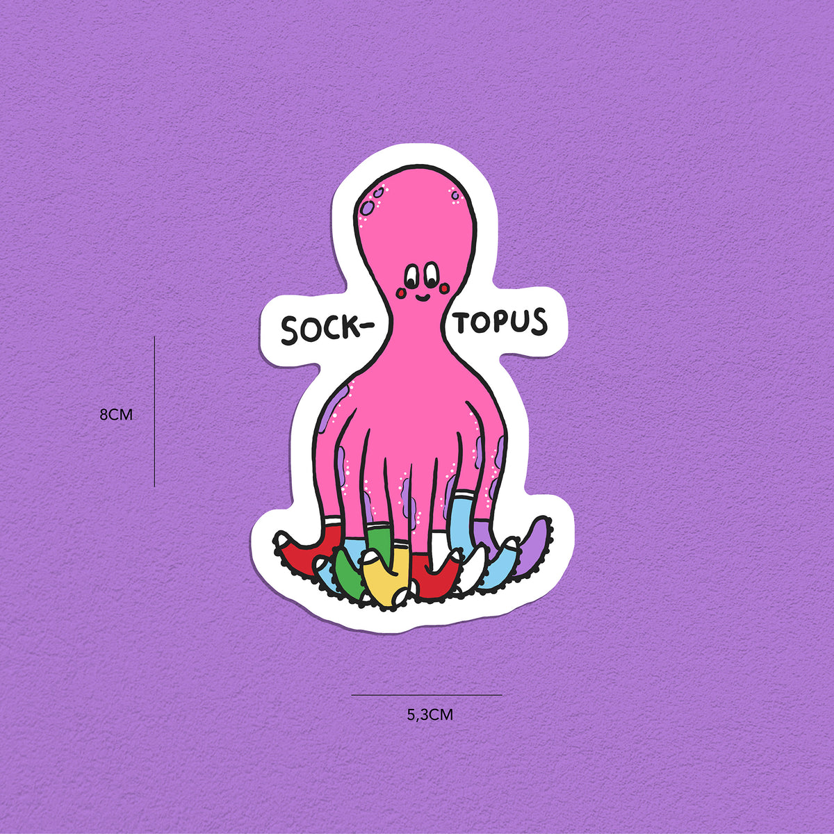 Oktopusse Stickerset 1, 5er