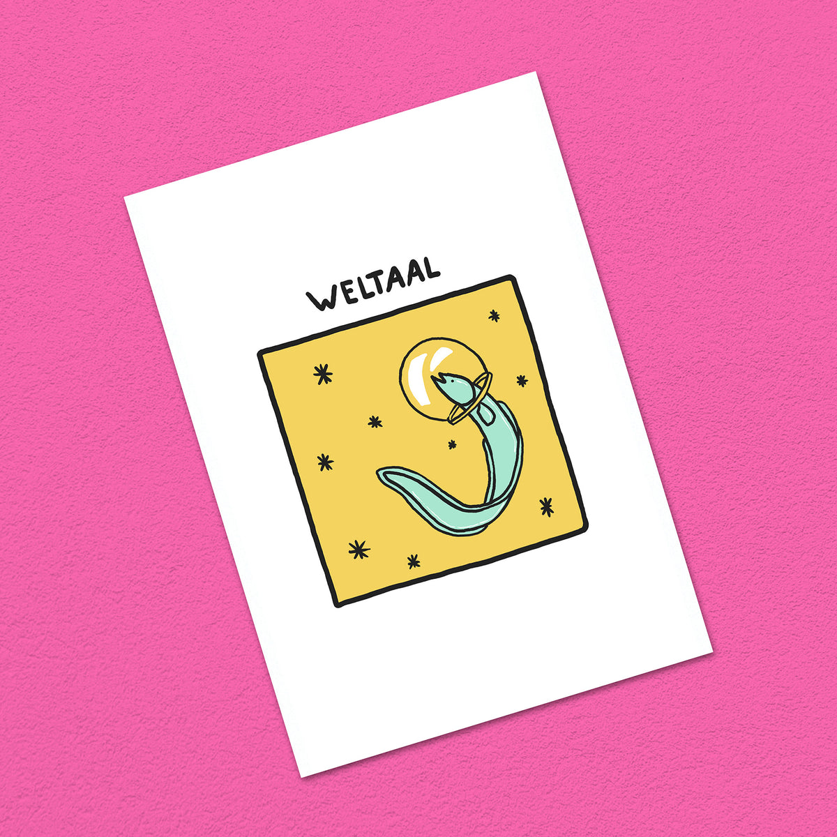 Postkarte A6 "Weltaal"