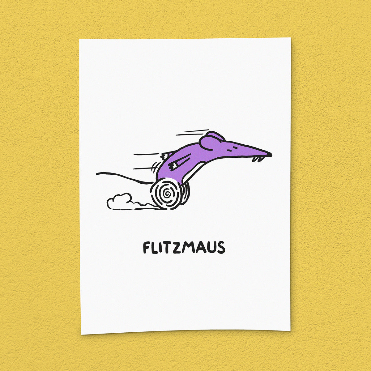 Kunstdruck "Flitzmaus"