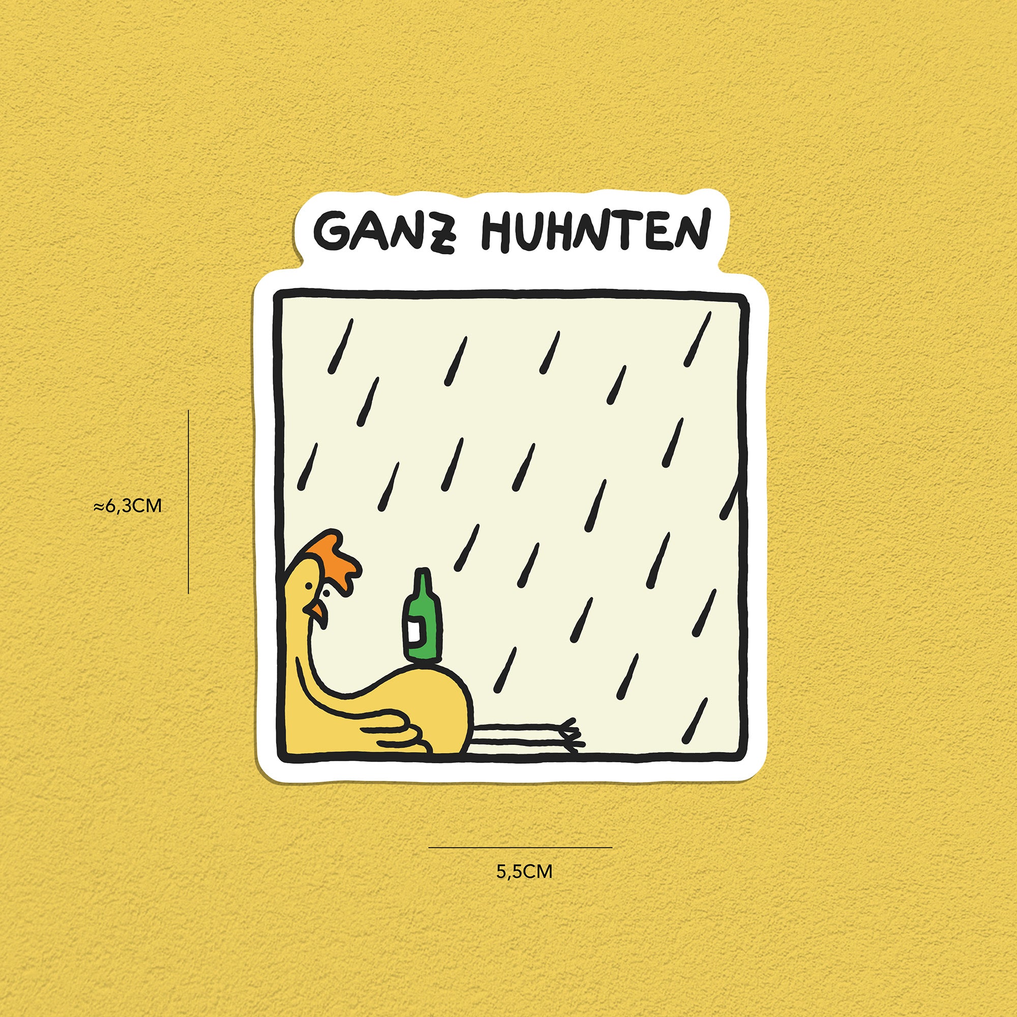 Hühner Stickerset, 9er