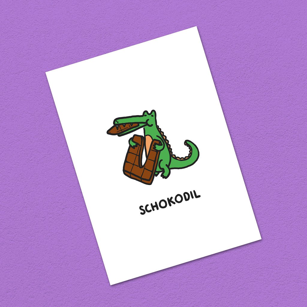 Kartenset Krokodile, 5er