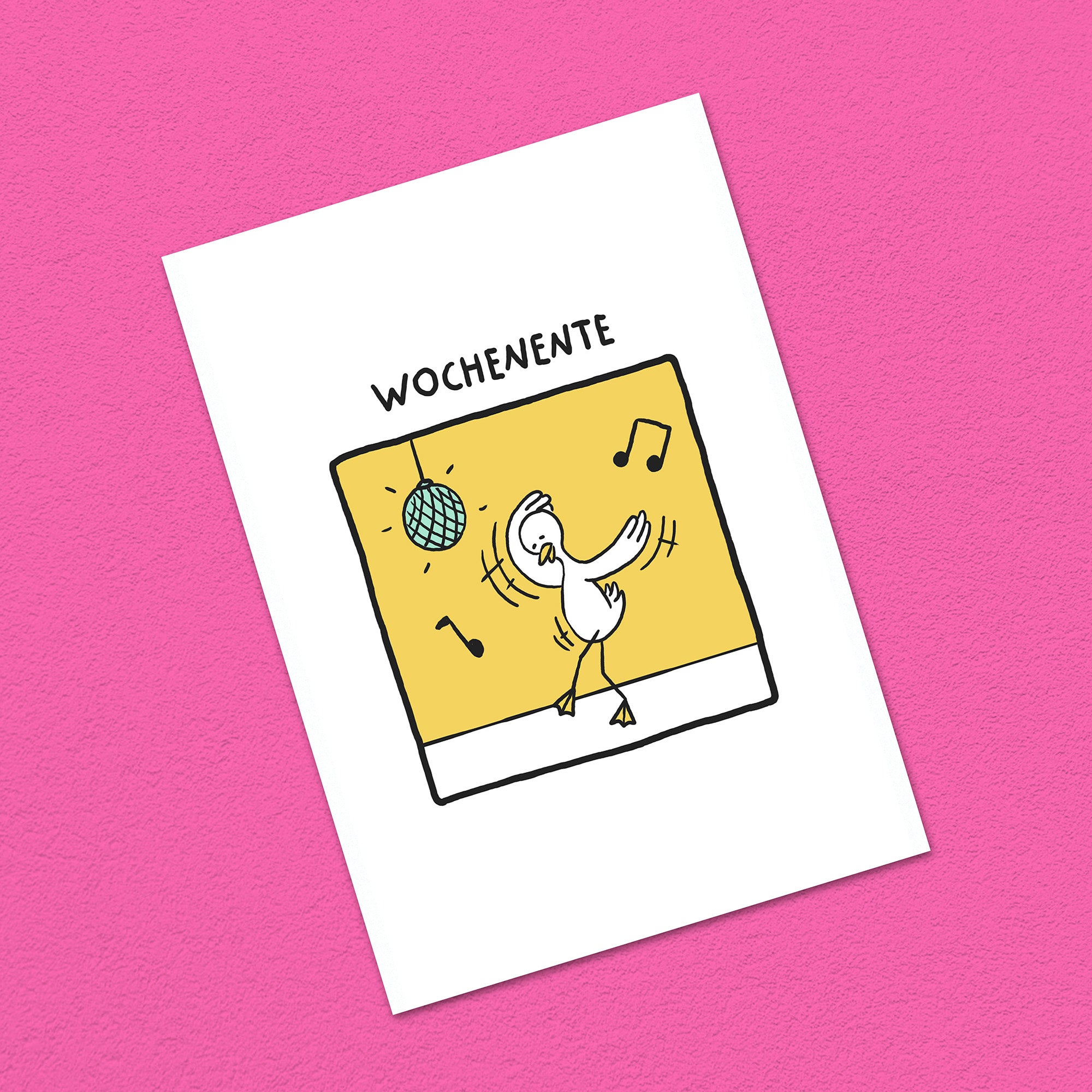 Postkarte A6 "Wochenente"