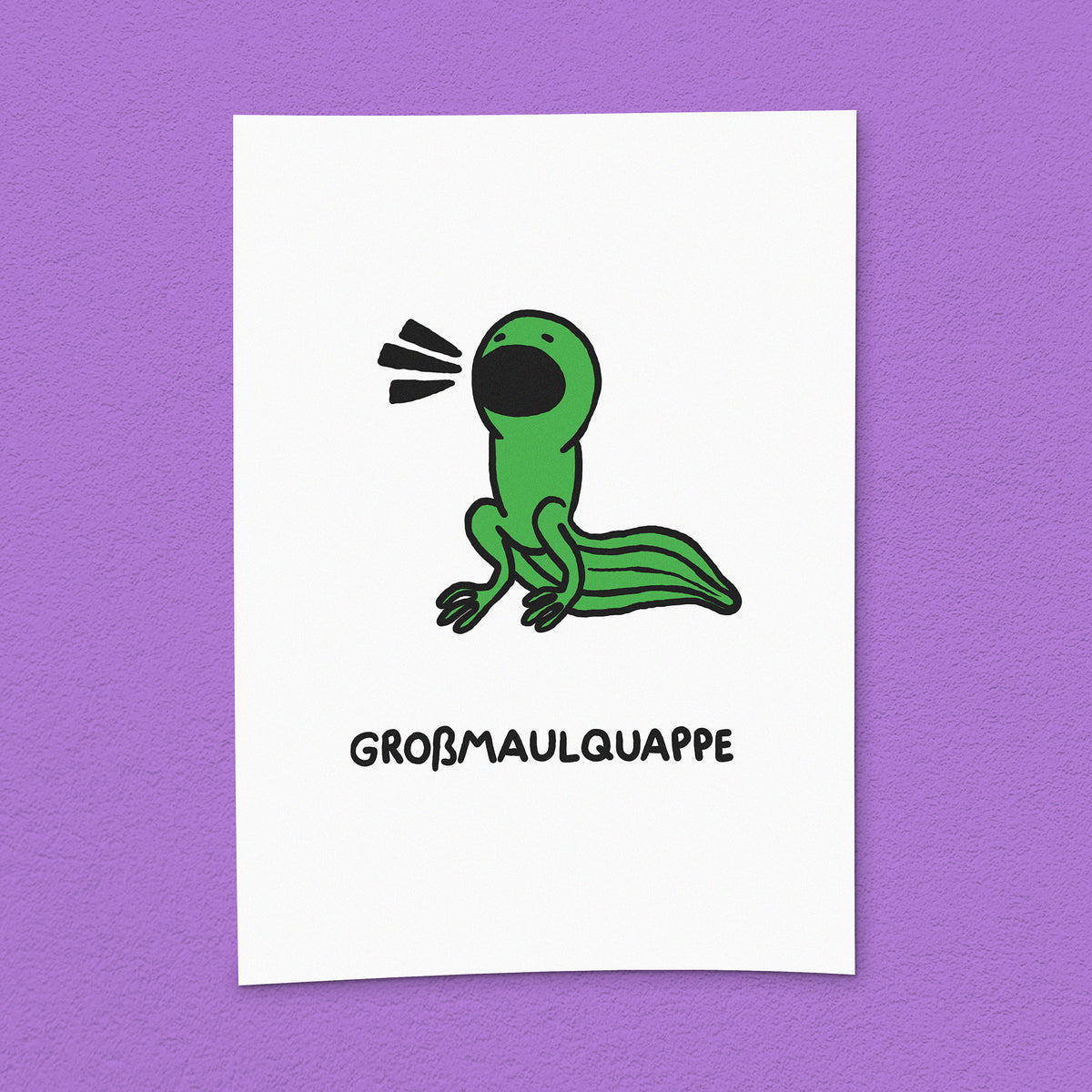 Kunstdruck "Großmaulquappe"
