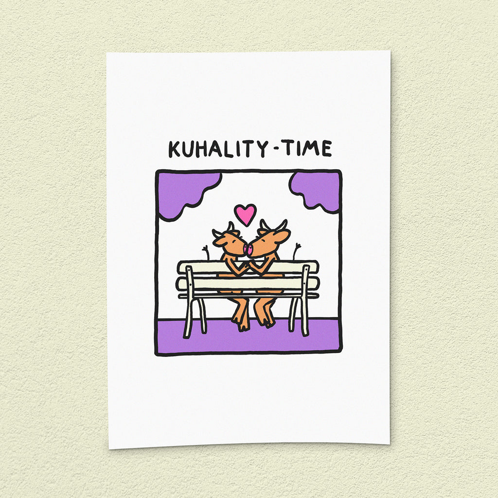 Kunstdruck "Kuhality Time"