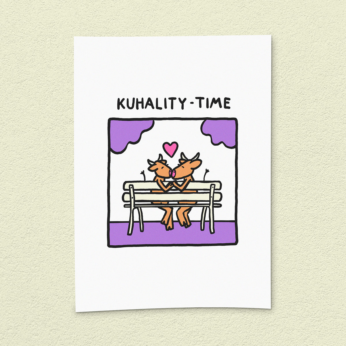 Kunstdruck "Kuhality Time"