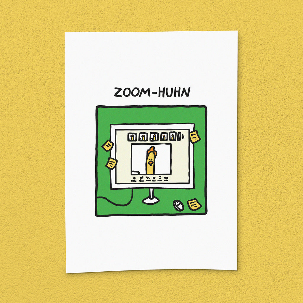 Kunstdruck "Zoom-Huhn"