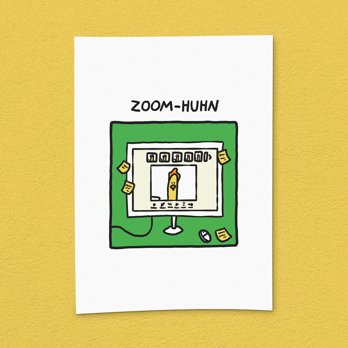 Kunstdruck "Zoom-Huhn"