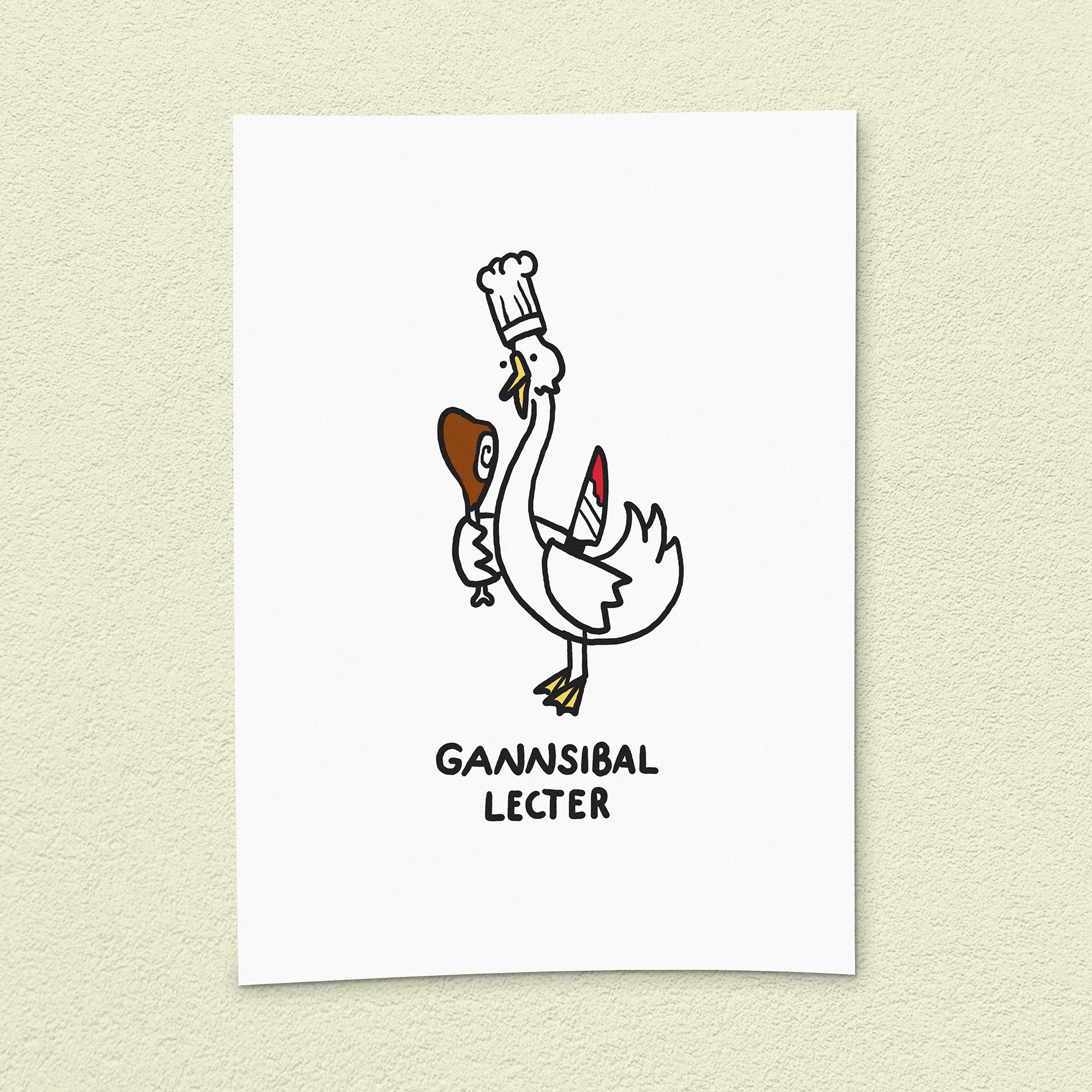 Kunstdruck "Gannsibal Lecter"