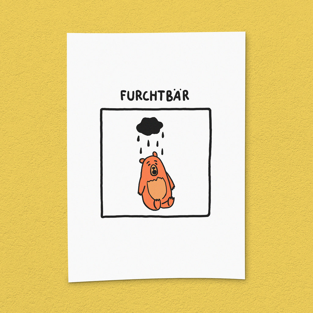 Kunstdruck "Furchtbär"