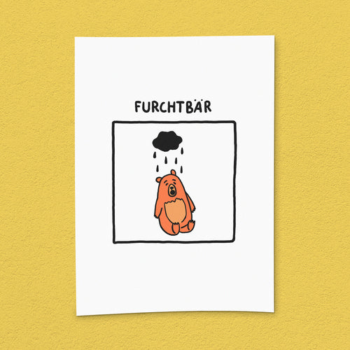 Kunstdruck "Furchtbär"