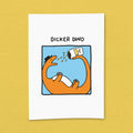 Kunstdruck "Dicker Dino"