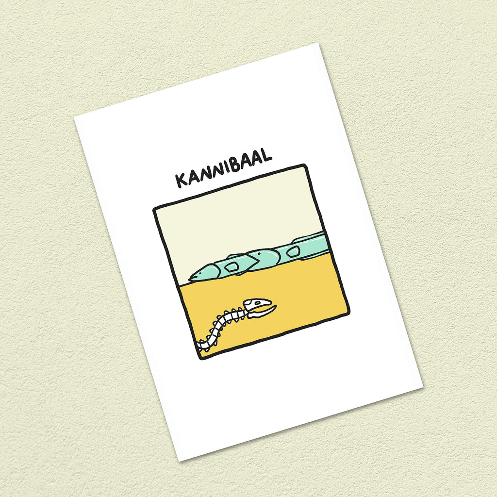 Postkarte A6 "Kannibaal"
