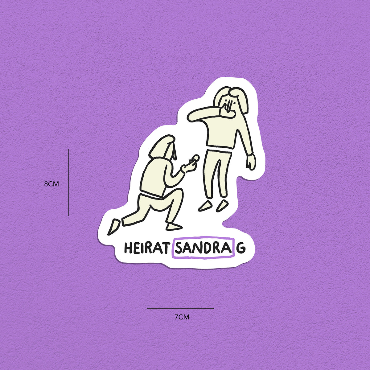 Spitznamen Sandra, Stickerset, 8er
