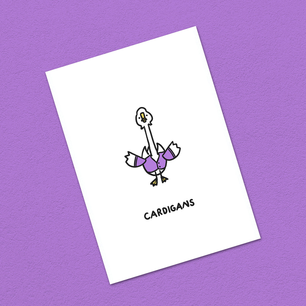 Postkarte A6 "Cardigans"