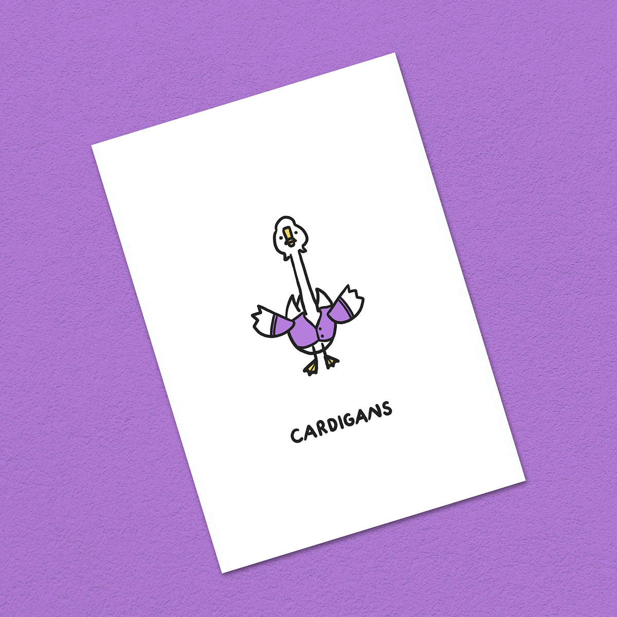 Postkarte A6 "Cardigans"