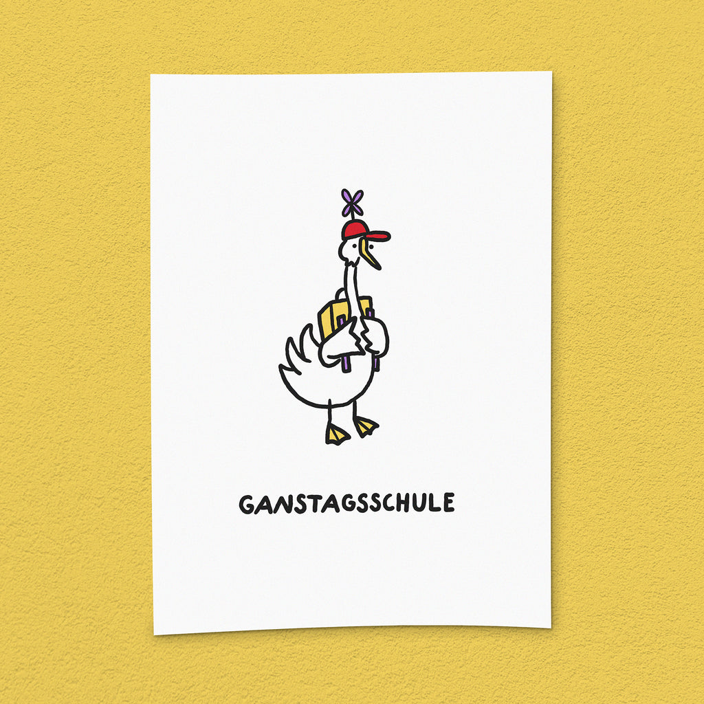Kunstdruck "Ganstagsschule"