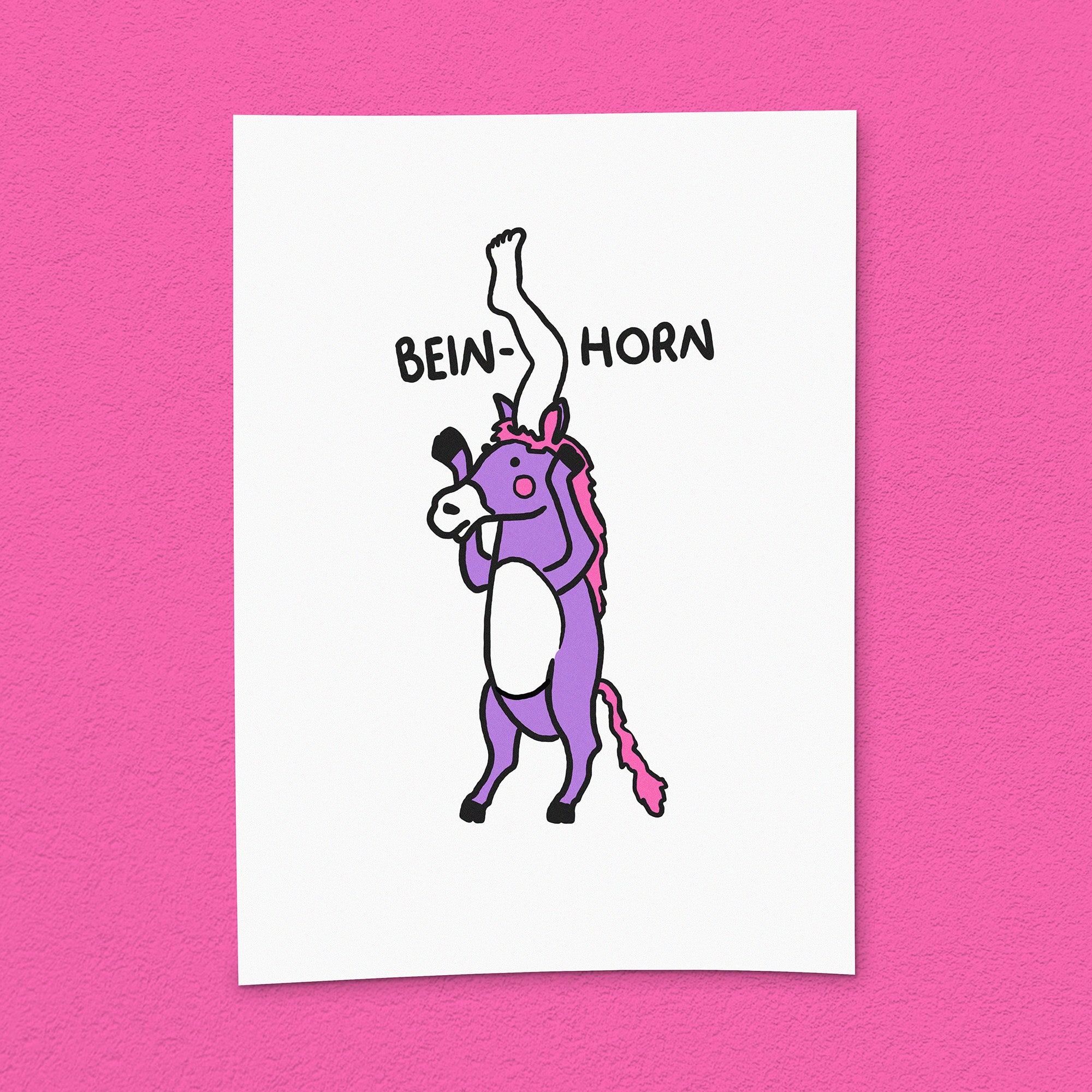 Kunstdruck "Bein-Horn"