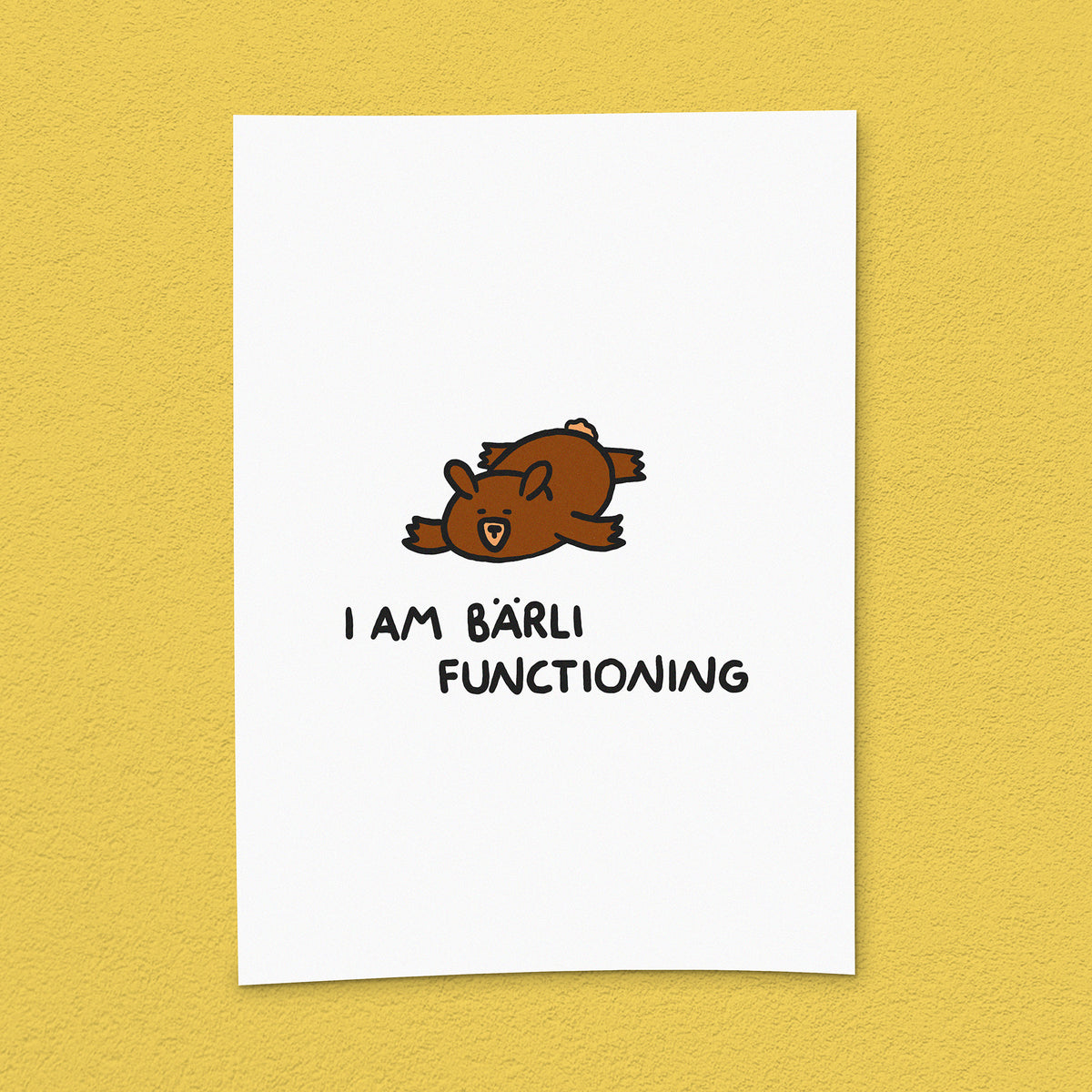 Kunstdruck "Bärli functioning"