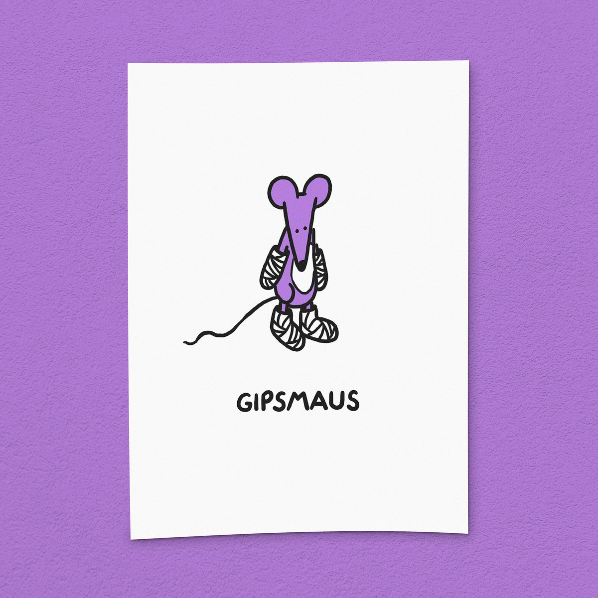 Kunstdruck "Gipsmaus"
