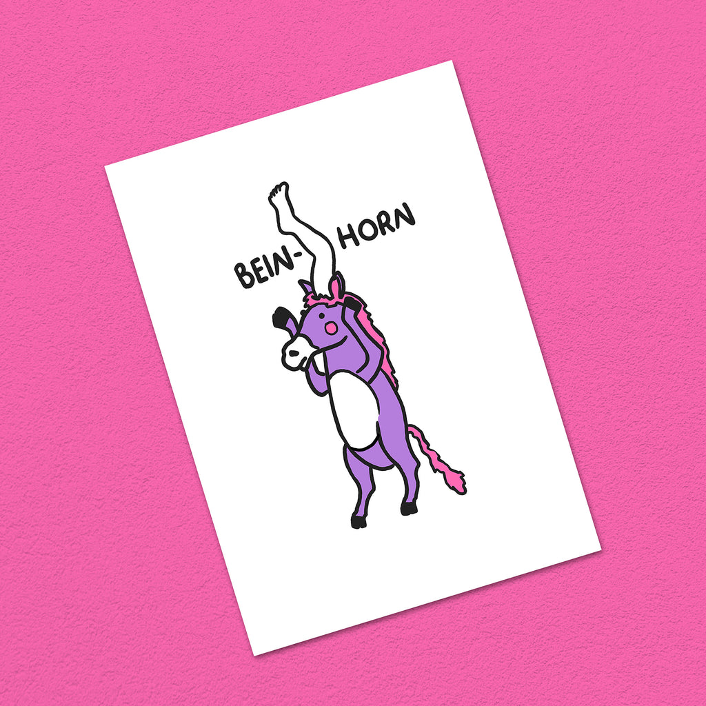 Postkarte A6 "Bein-Horn"