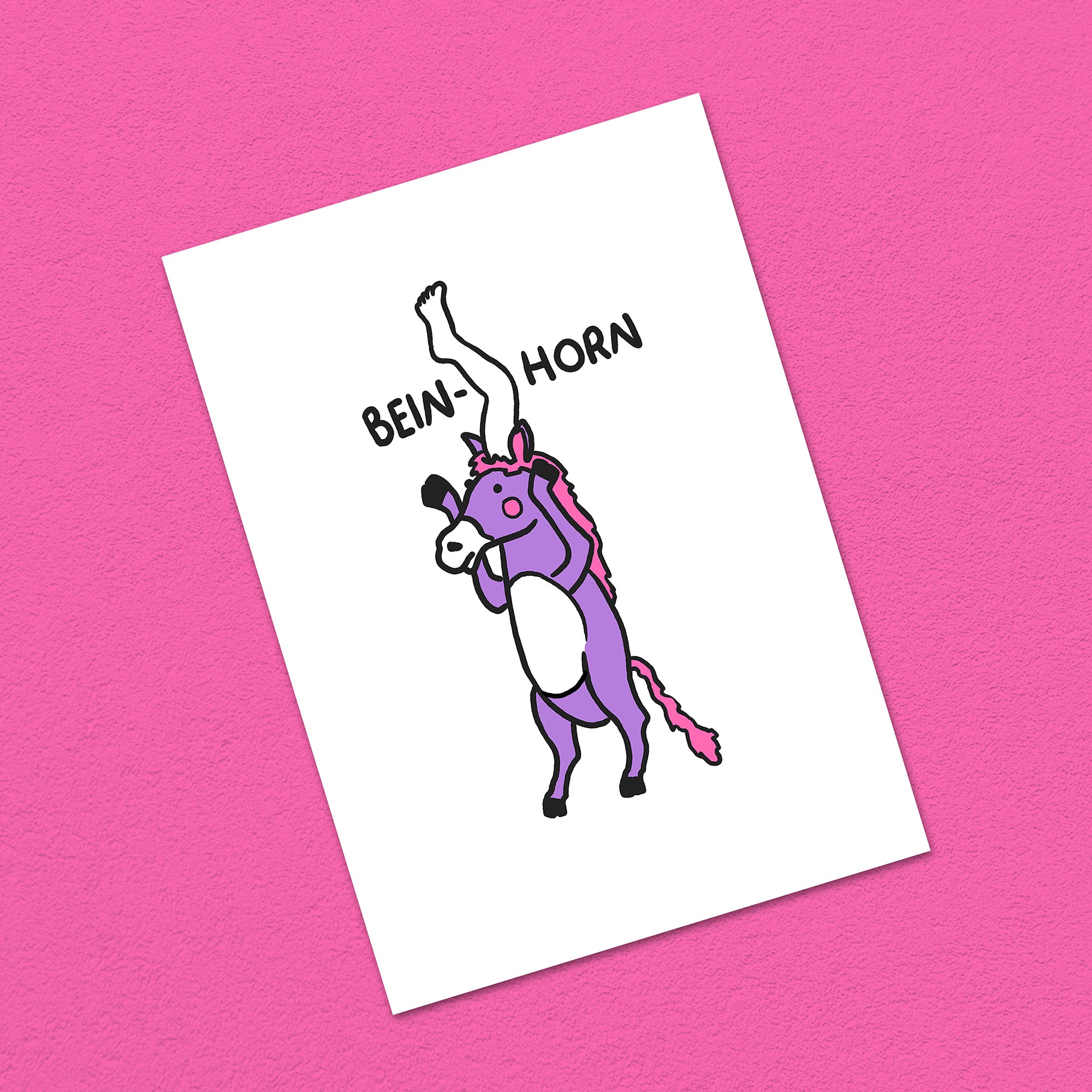 Postkarte A6 "Bein-Horn"