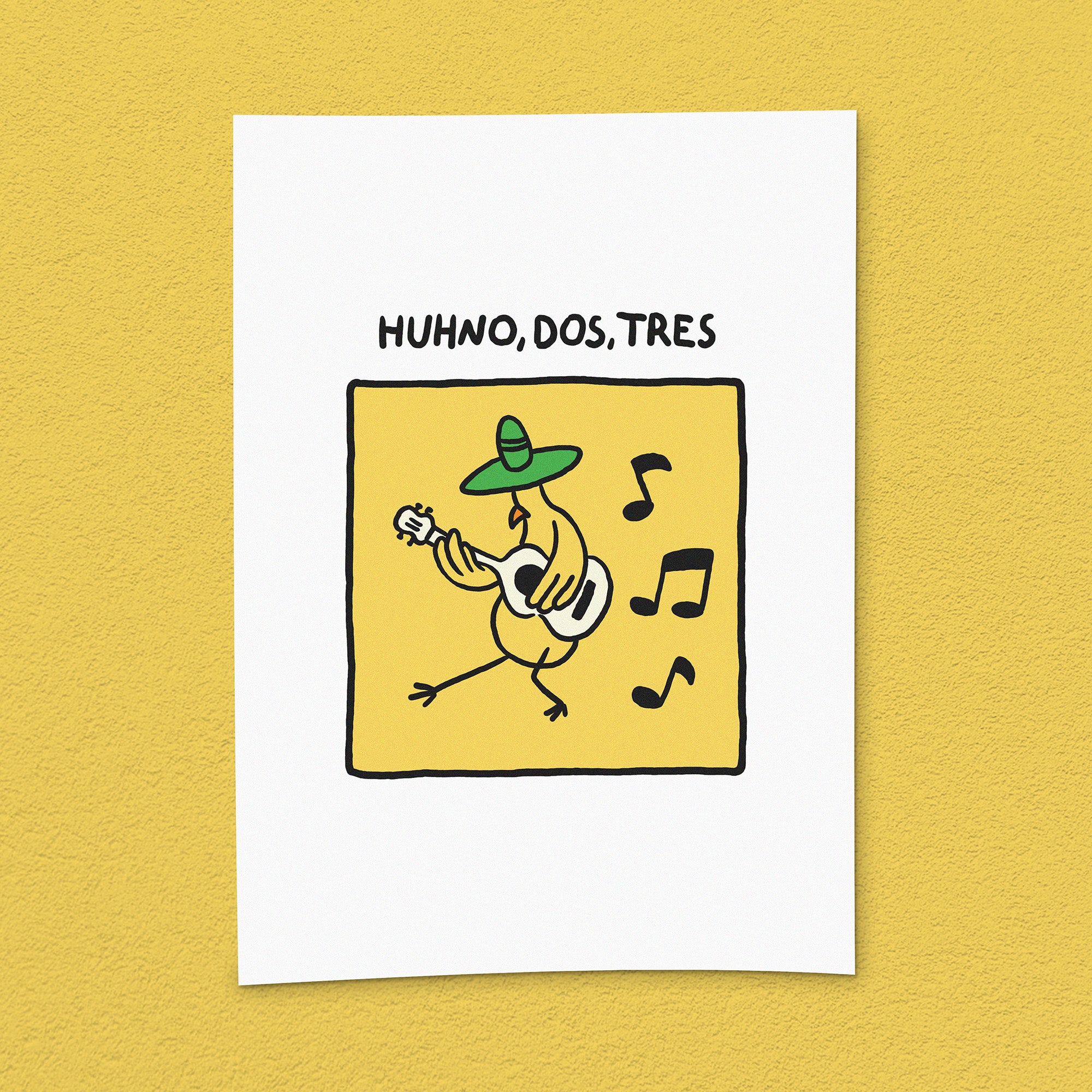 Kunstdruck "Huhno, Dos, Tres"