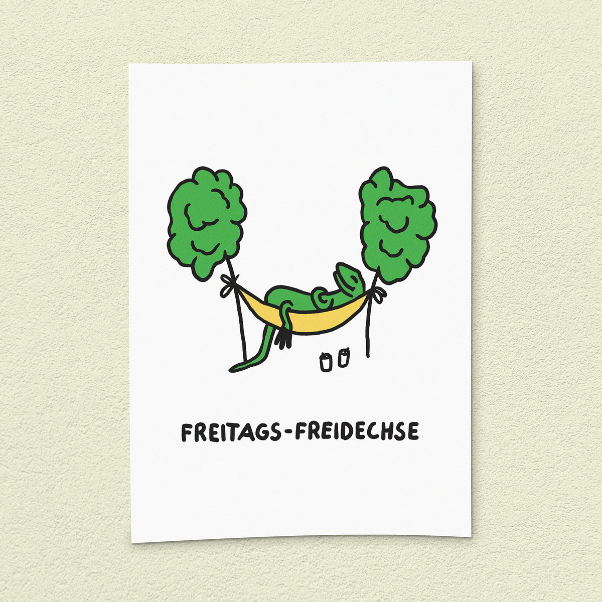 Kunstdruck "Freitags-Freidechse"