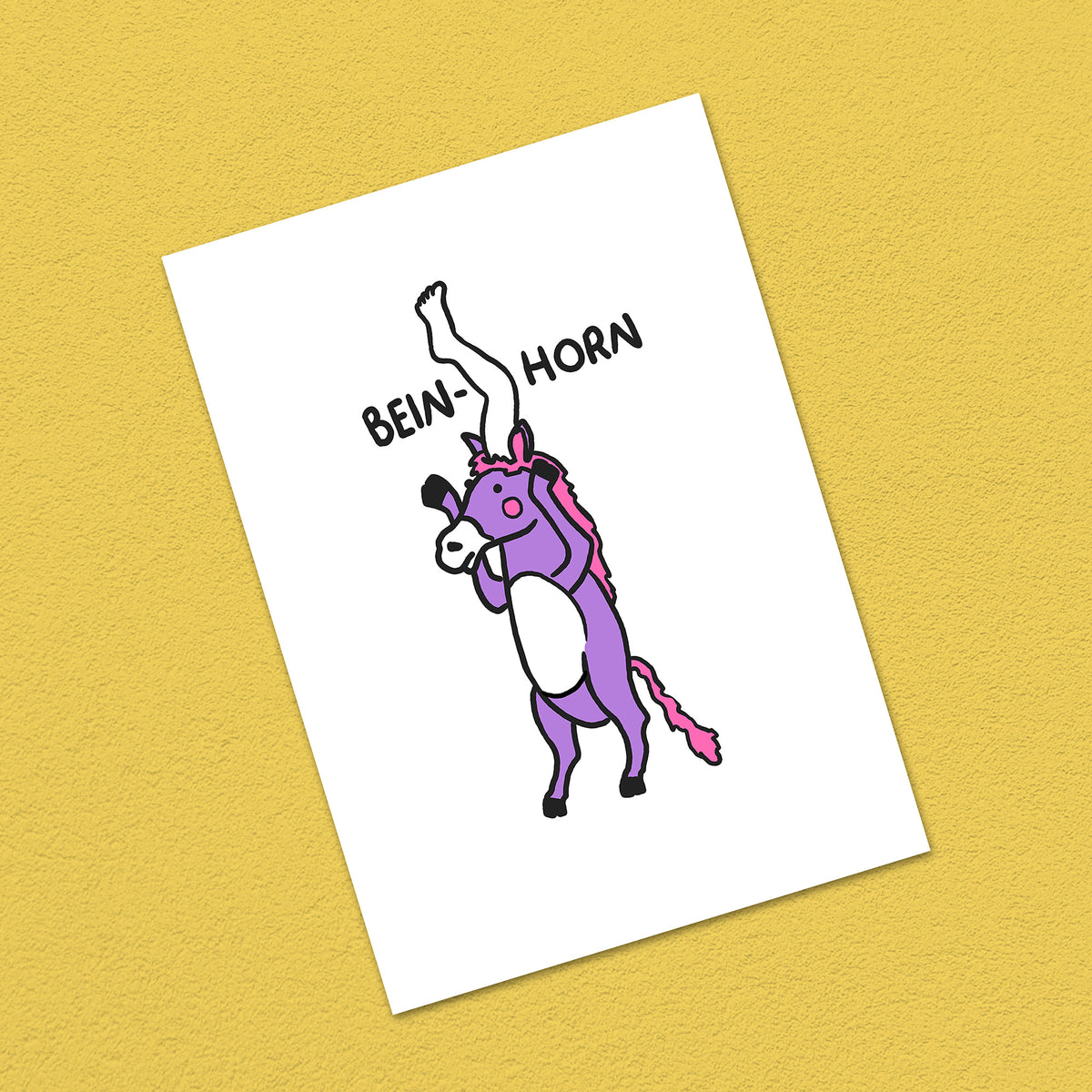Postkarte A6 "Bein-Horn"
