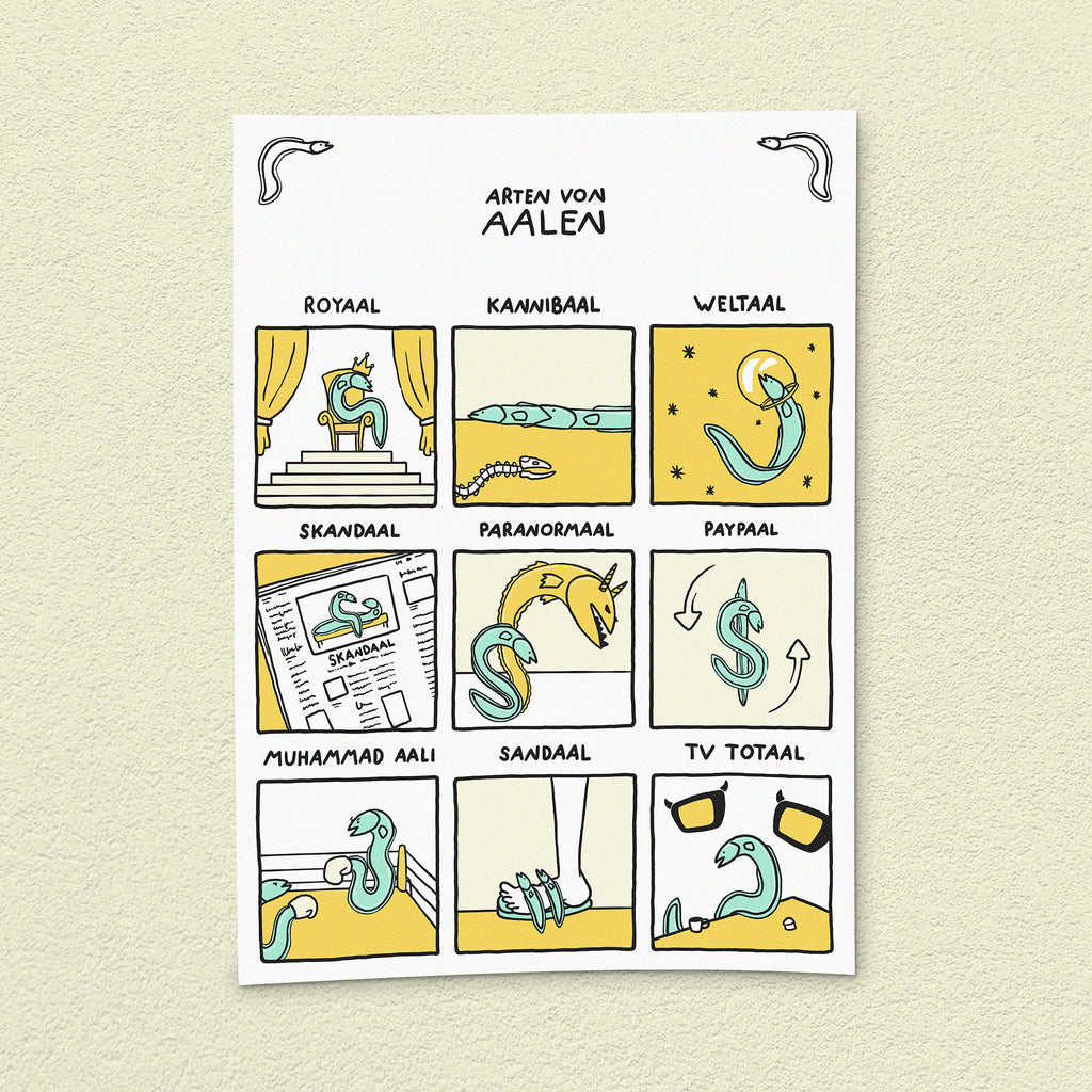 Kunstdruck "Aale"