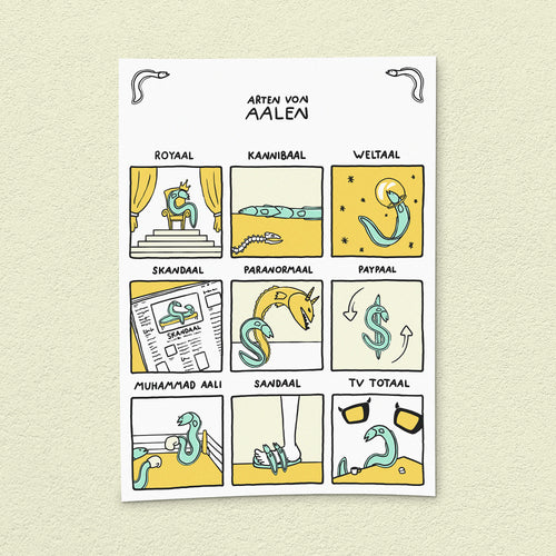 Kunstdruck "Aale"