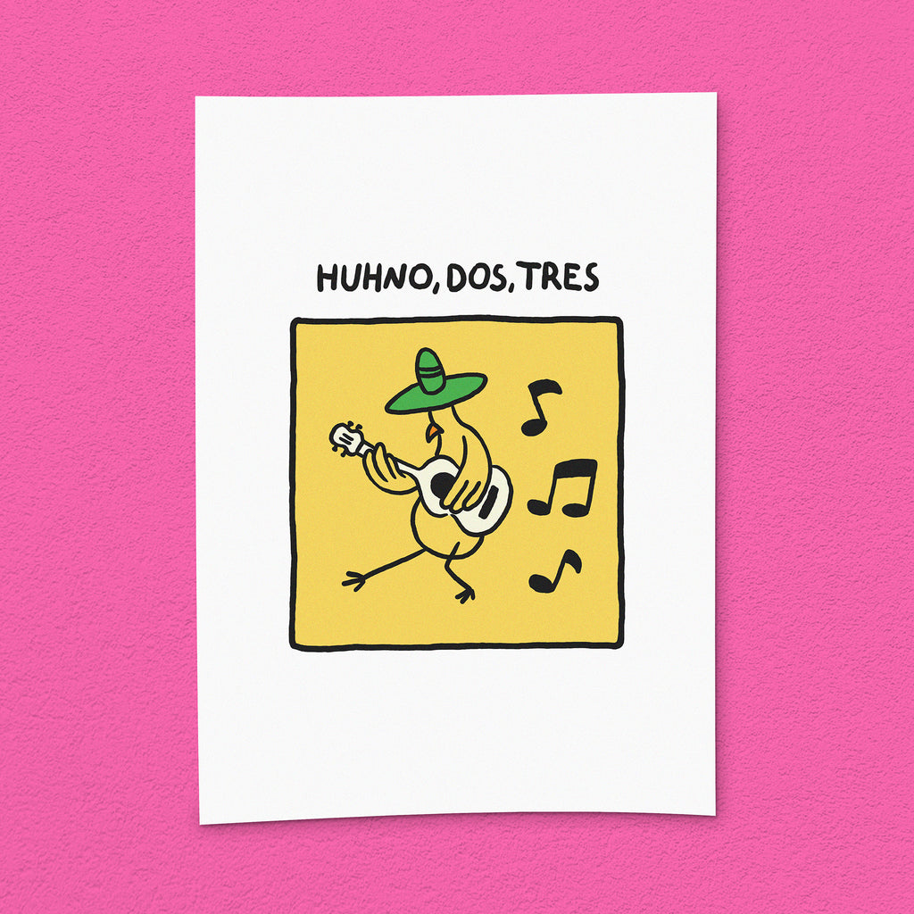 Kunstdruck "Huhno, Dos, Tres"