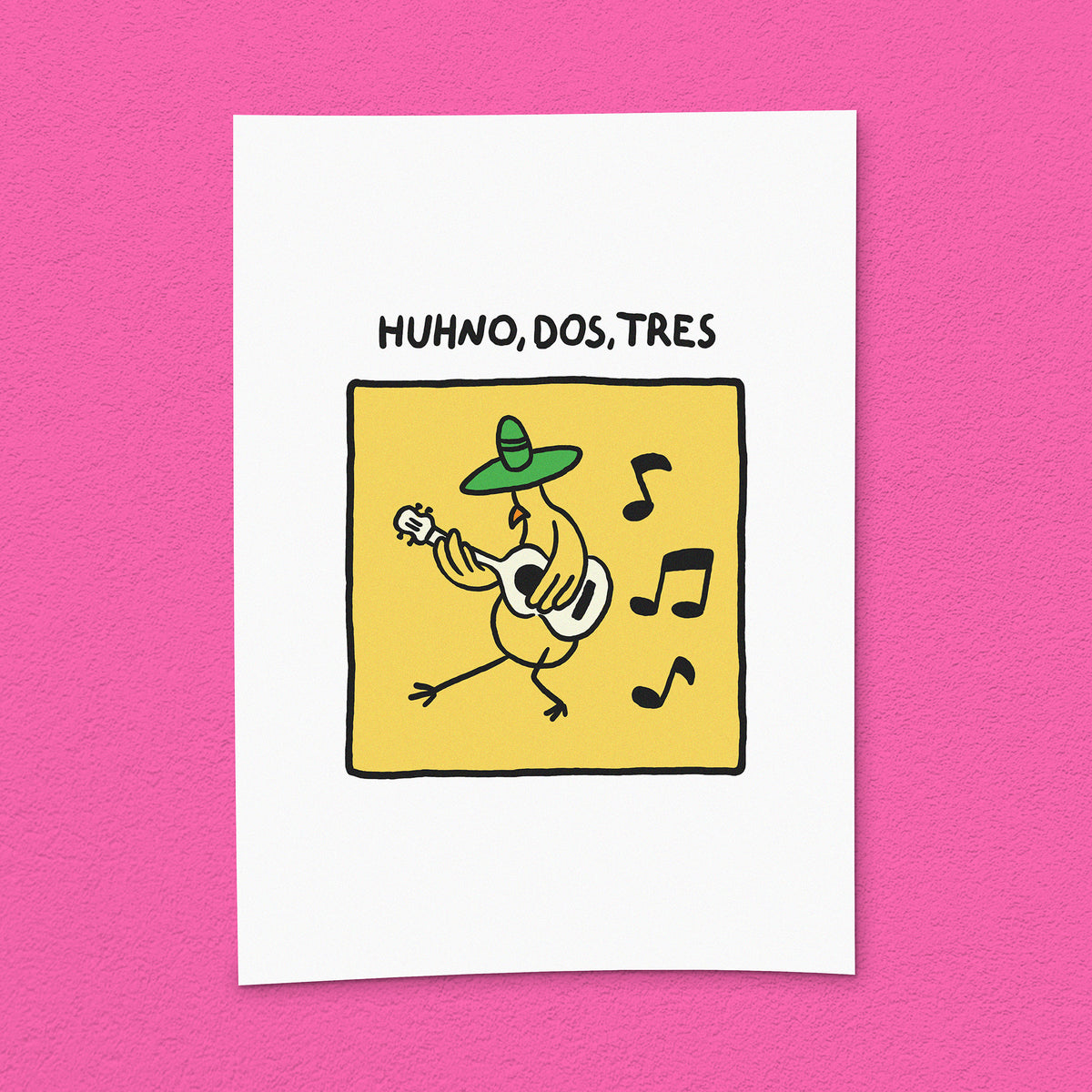 Kunstdruck "Huhno, Dos, Tres"