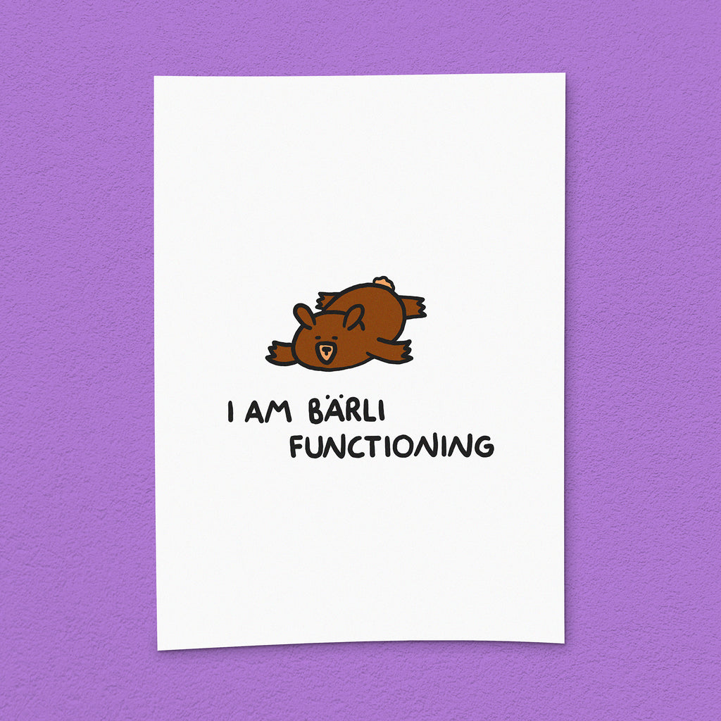 Kunstdruck "Bärli functioning"