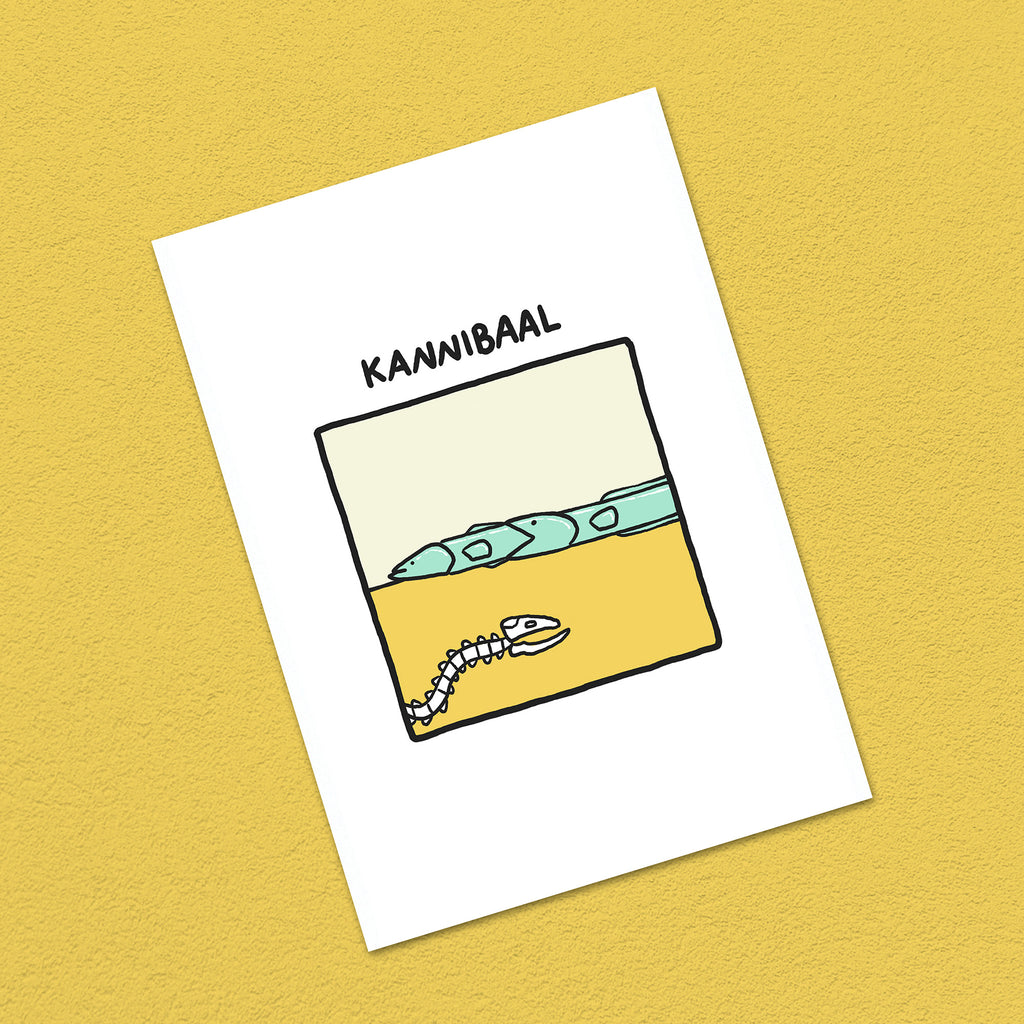 Postkarte A6 "Kannibaal"