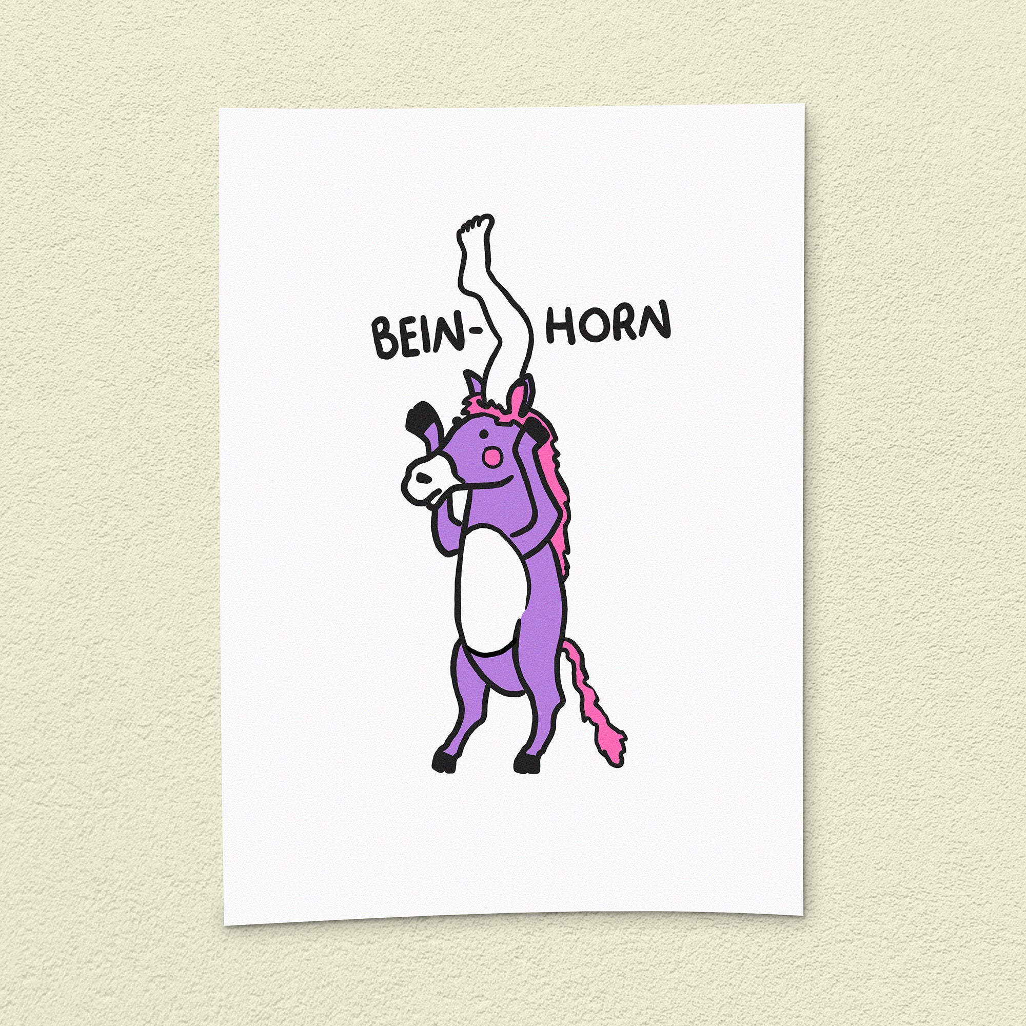 Kunstdruck "Bein-Horn"