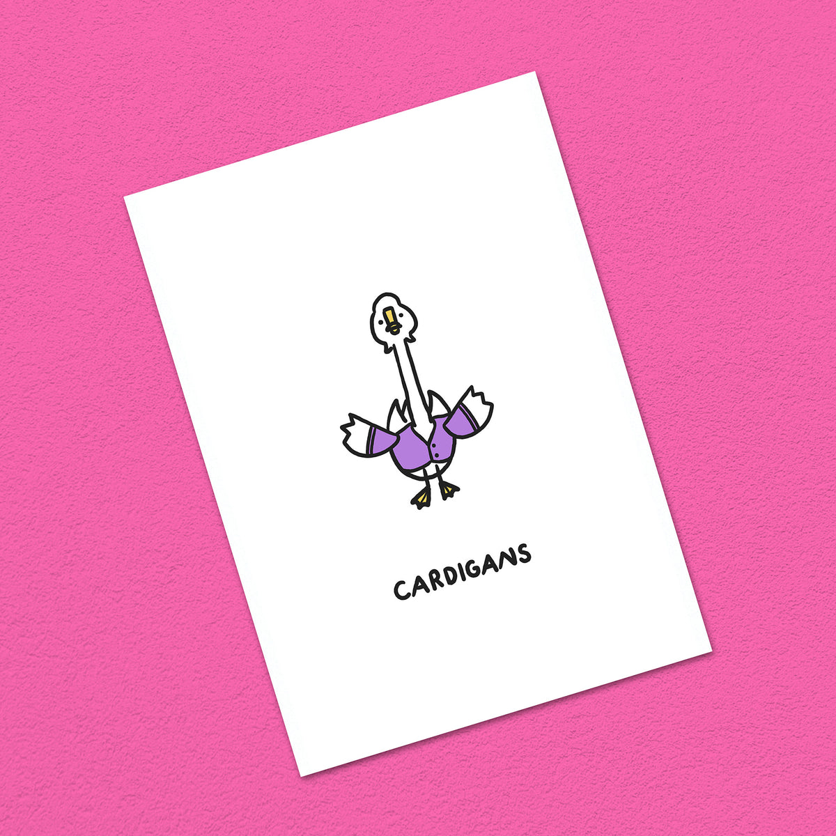 Postkarte A6 "Cardigans"