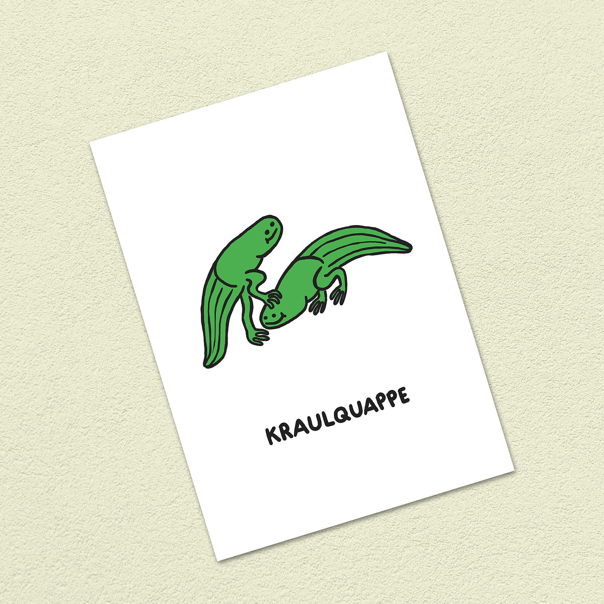 Postkarte A6 "Kraulquappe"