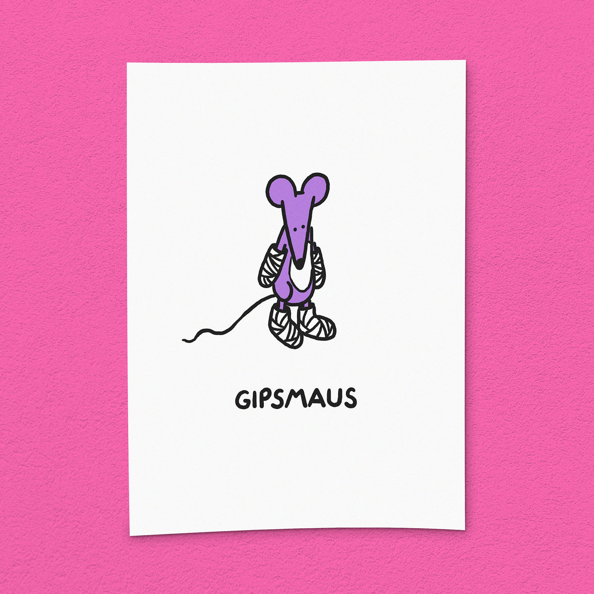 Kunstdruck "Gipsmaus"