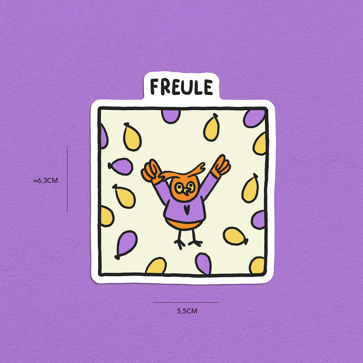 Eulen Stickerset, 9er