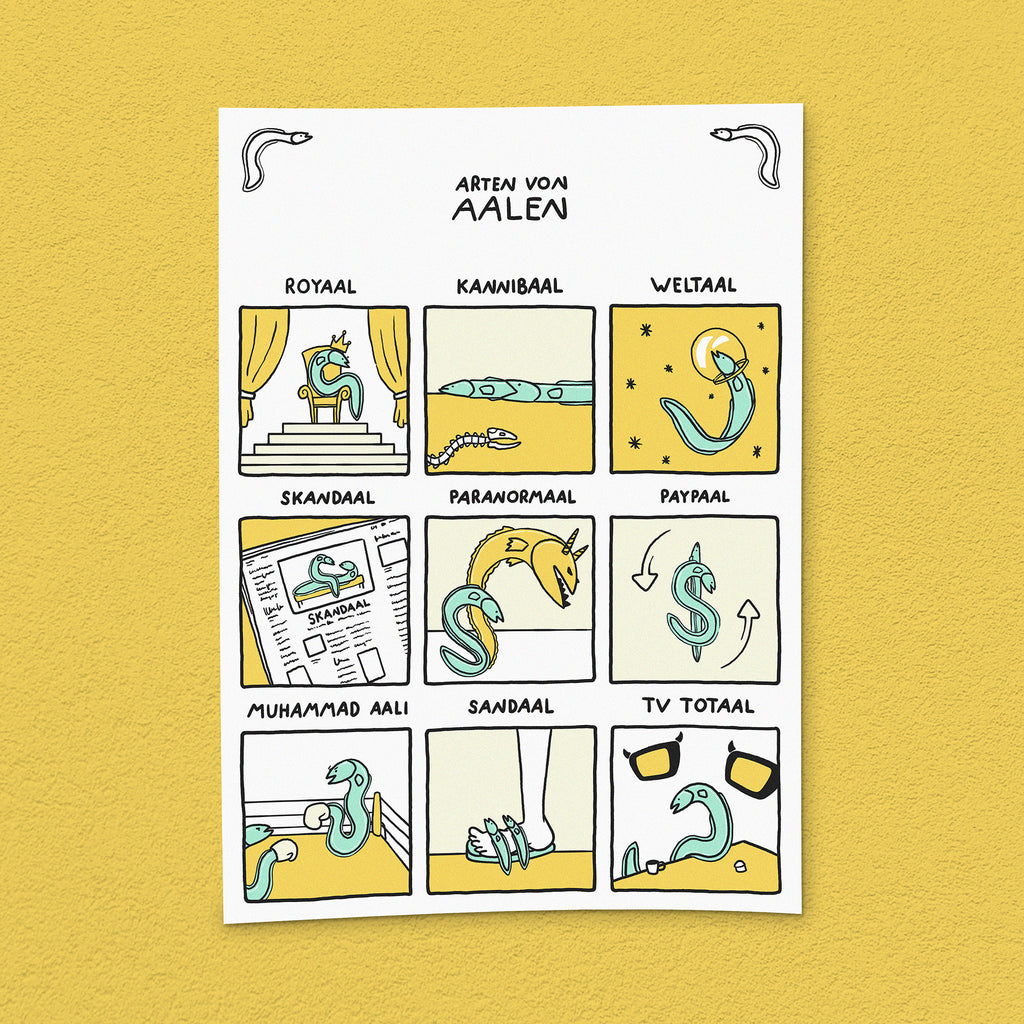 Kunstdruck "Aale"