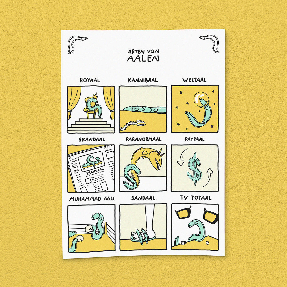 Kunstdruck "Aale"