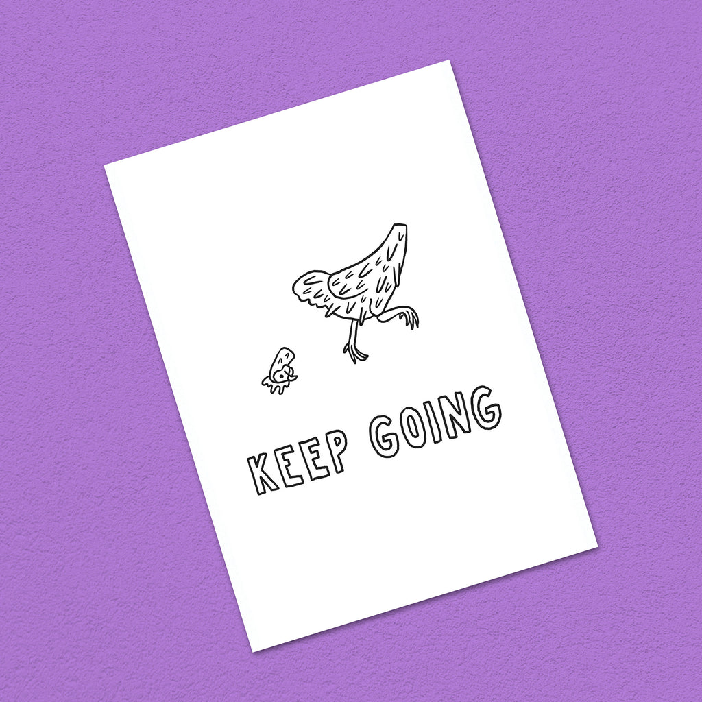 Postkarte A6 "Keep going"