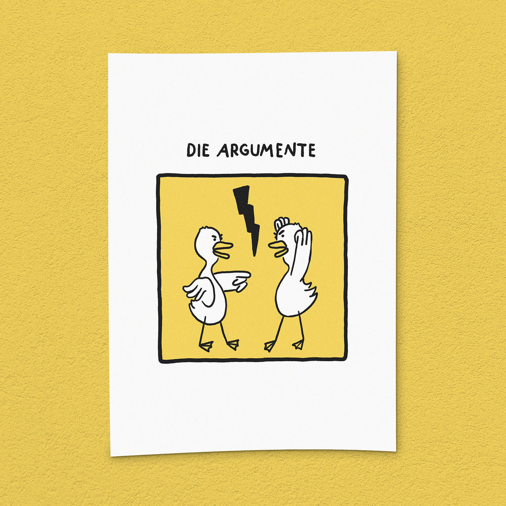 Kunstdruck "Argumente"