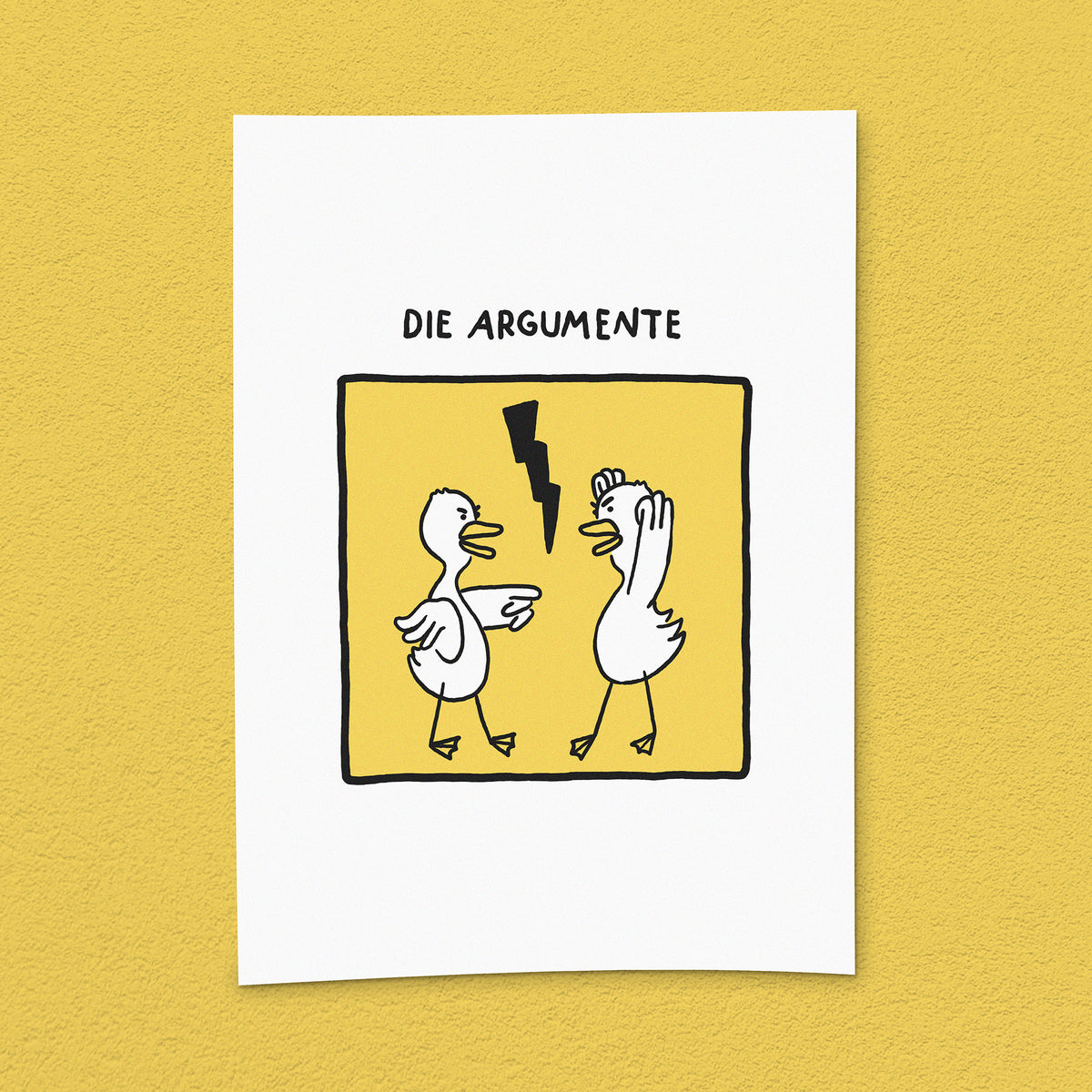 Kunstdruck "Argumente"
