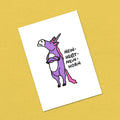 Postkarte A6 "Nein-Horn"