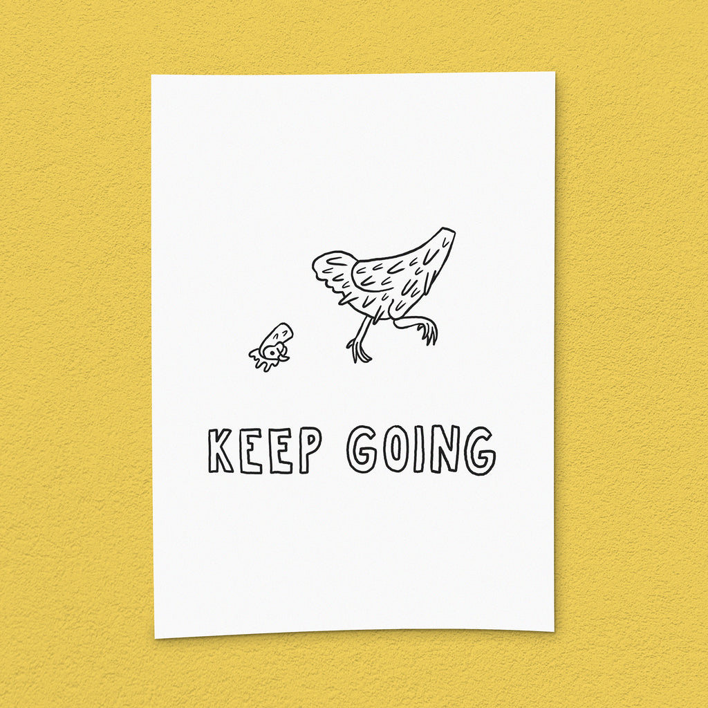 Kunstdruck "Keep going"
