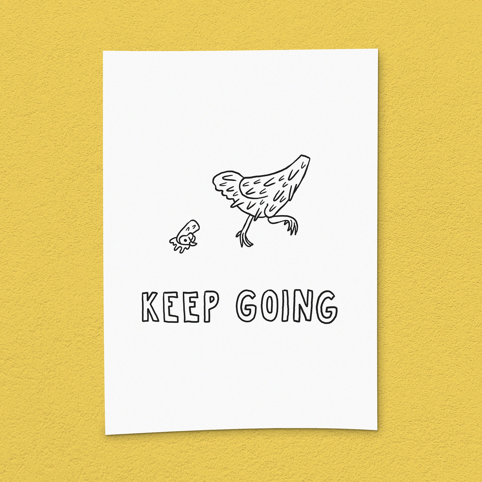 Kunstdruck "Keep going"